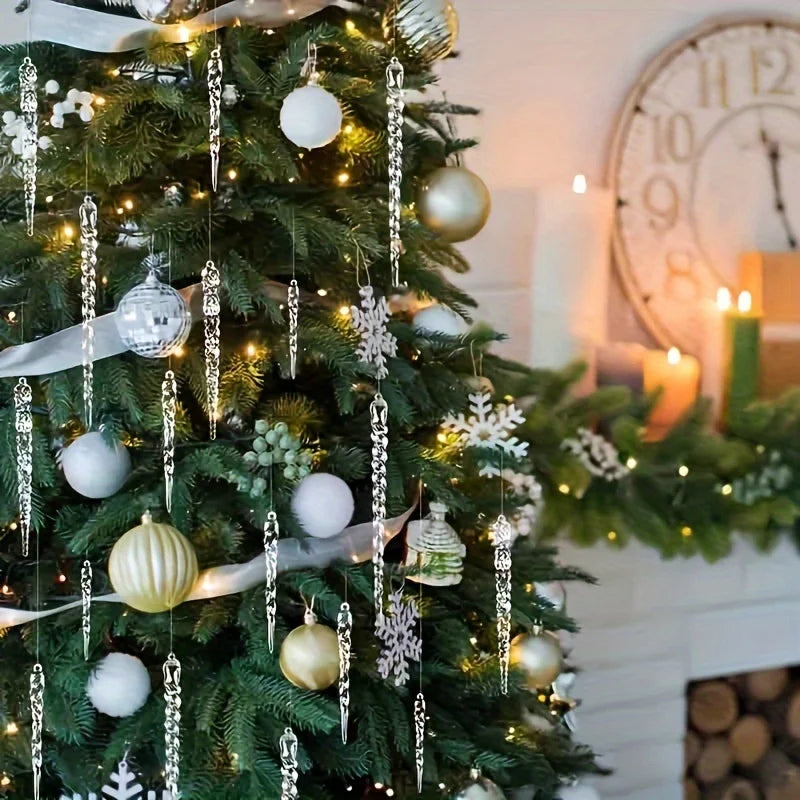 Yeouu | WinterGlans | Premium Crystal Clear Christmas Decorations Set