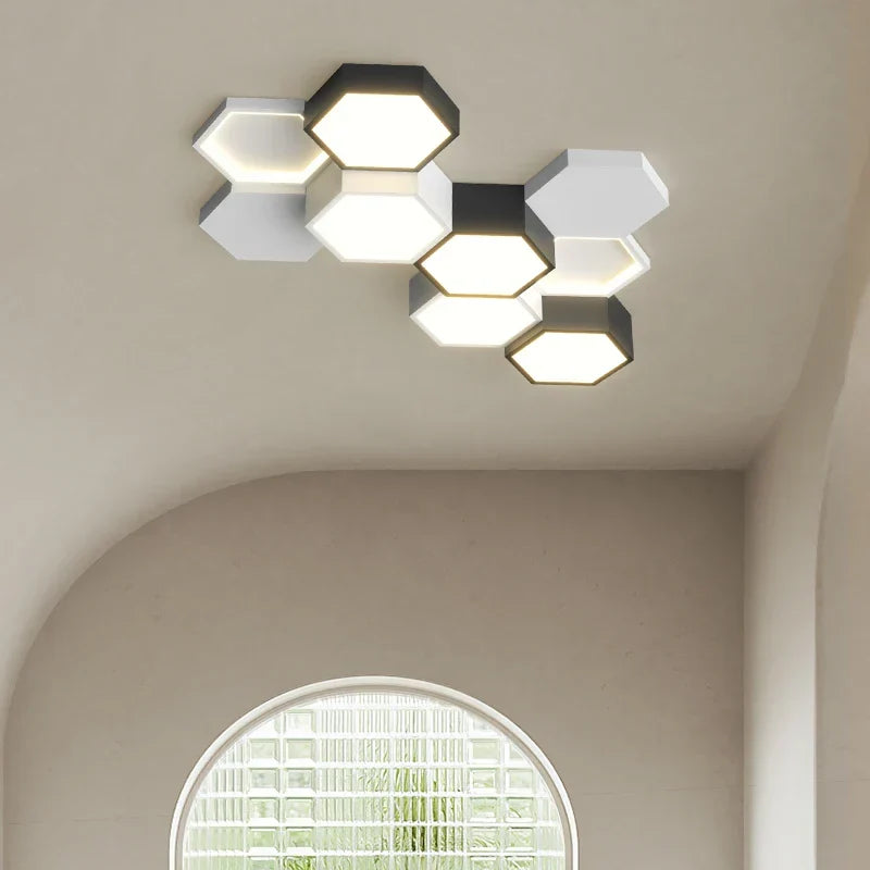 Six Points Modern Hexagon LED Ceiling Panel Light