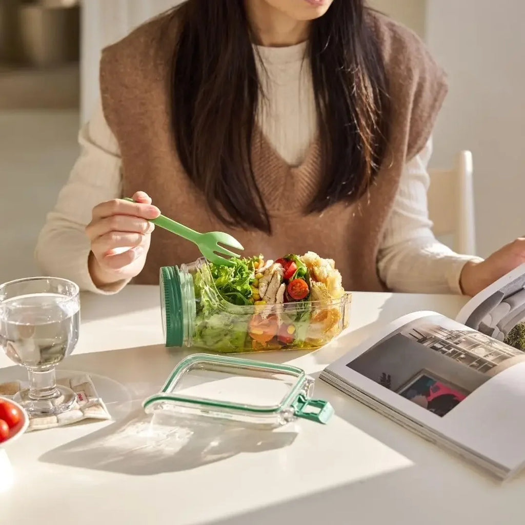 Salad Jar With Side-Opening