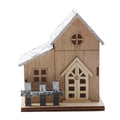 Yeouu | Lunawood | LED Wooden House | Glowing Mini Christmas House | Handmade Wooden Decoration | Warm White Light for Christmas & New Year
