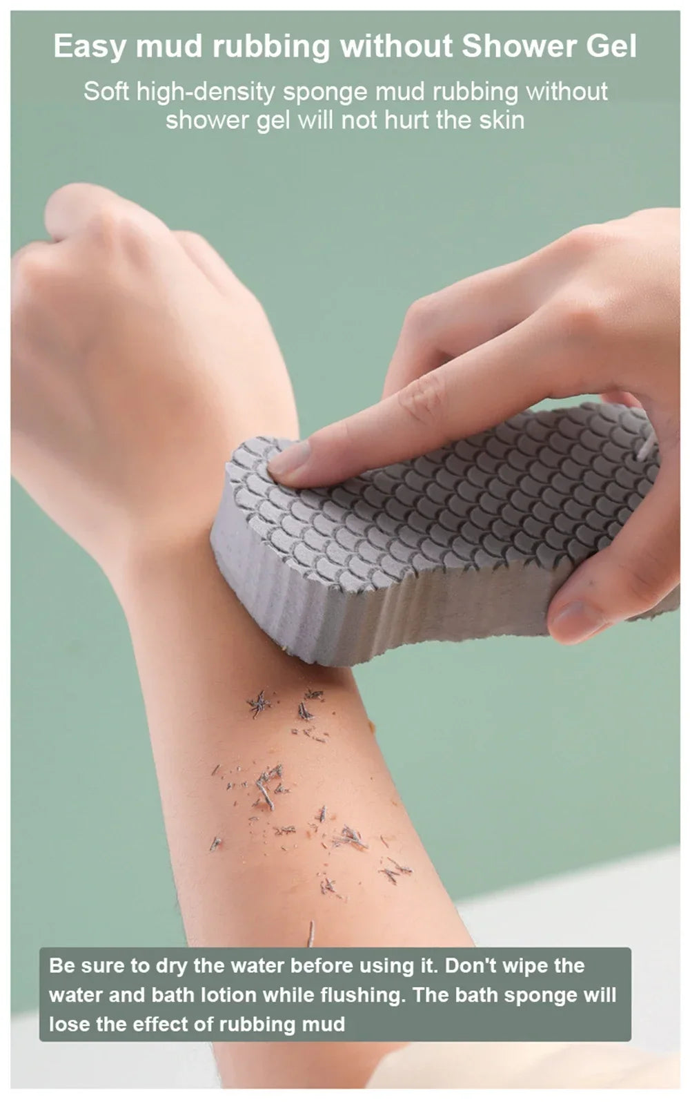 Exfoliating Bath Scrubbing Sponge