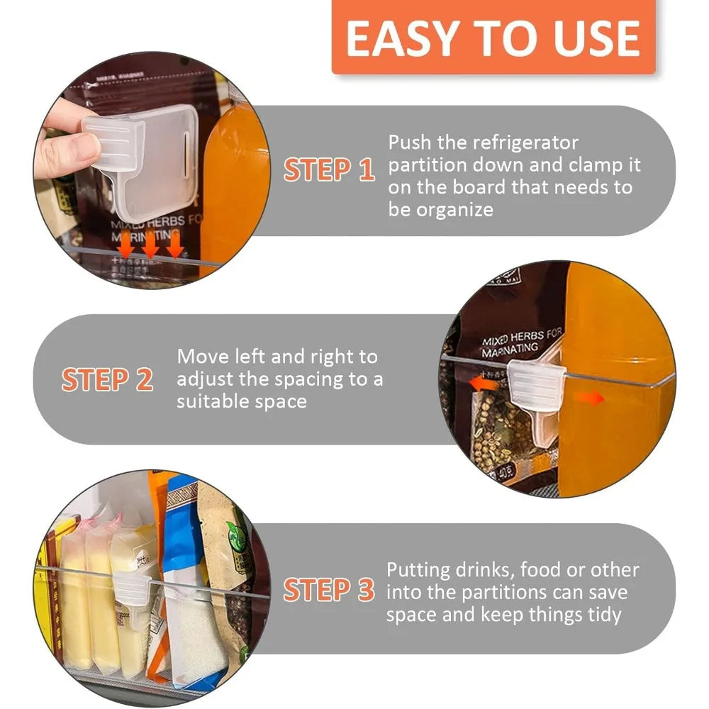 Refrigerator Door Organizer Clip