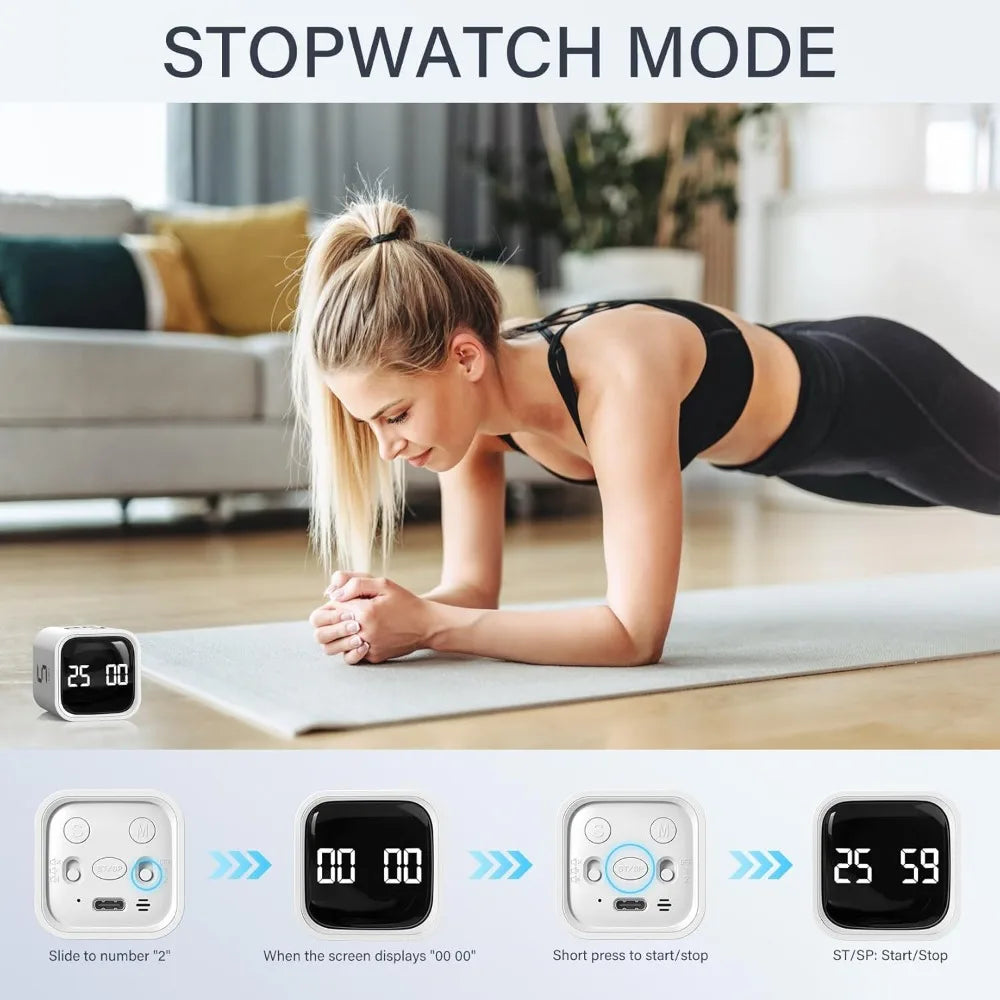Mini Cube Flip Digital Timer