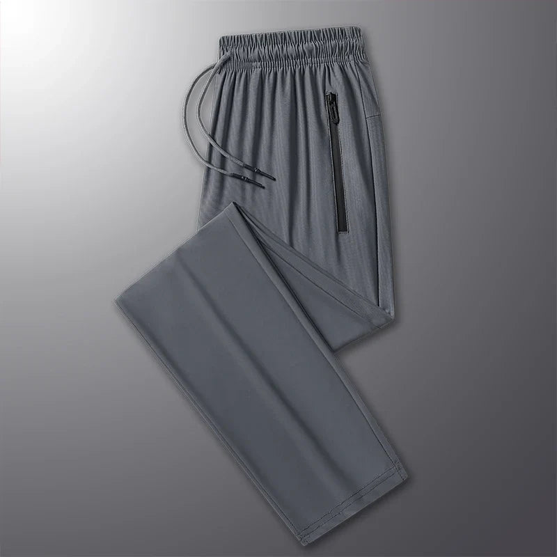 High Elastic Ice Silk Casual Pants