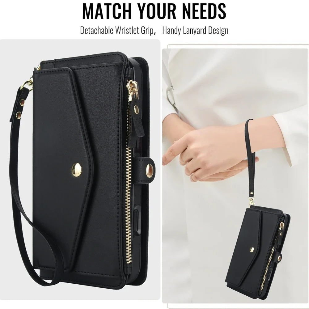 Multifunctional Lanyard Wallet Magsafe IPhone Case