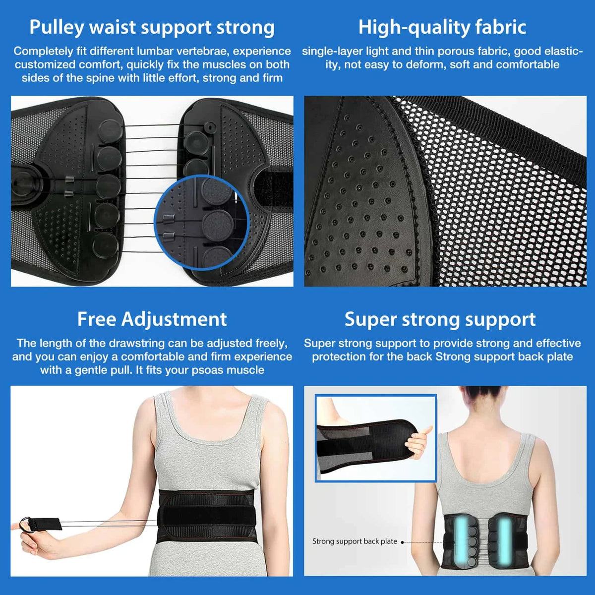 Adjustable Spine Lumbar Support Belt