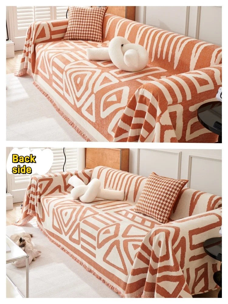 Sofa Towel With Tassels