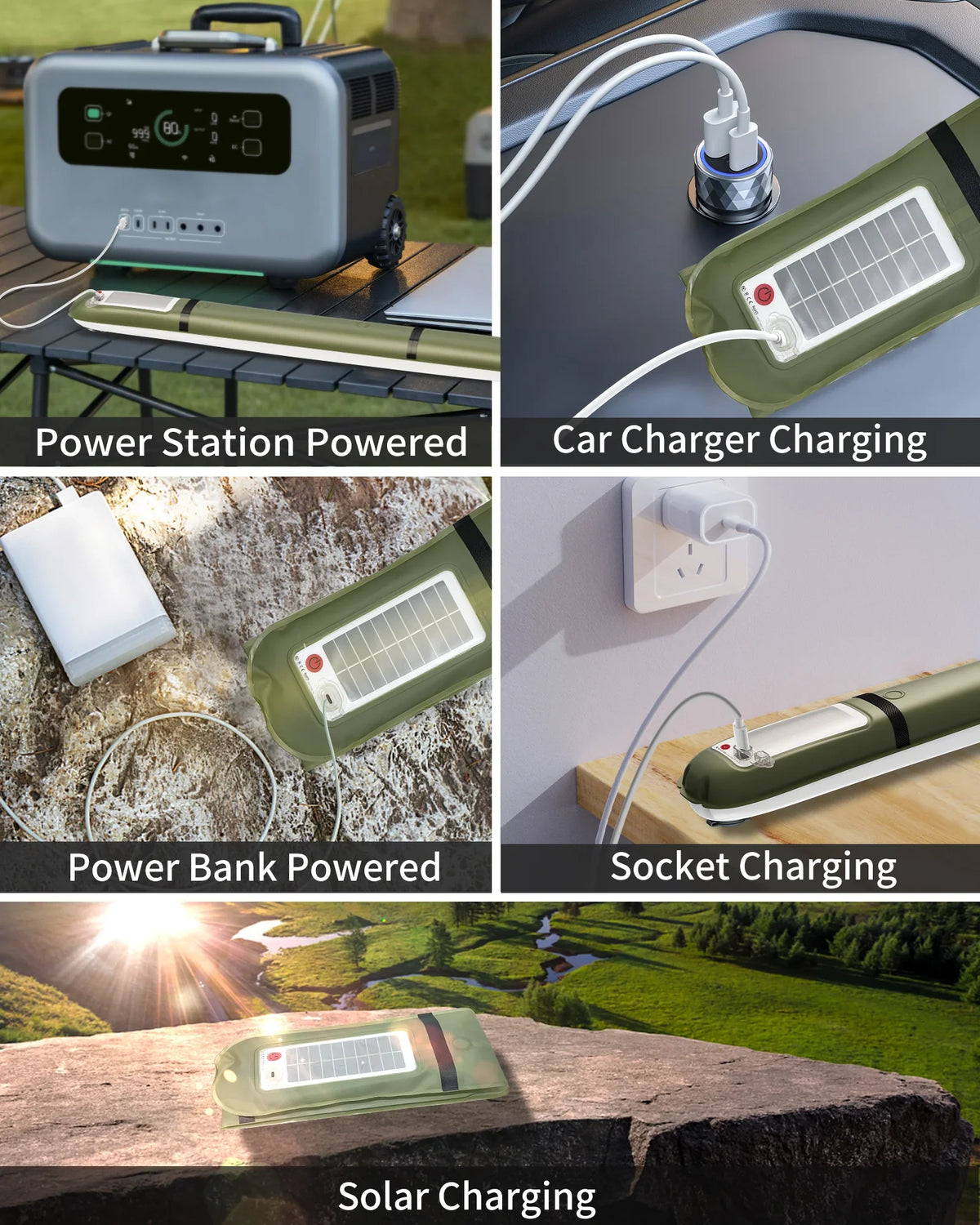 Inflatable Solar LED Camping Light