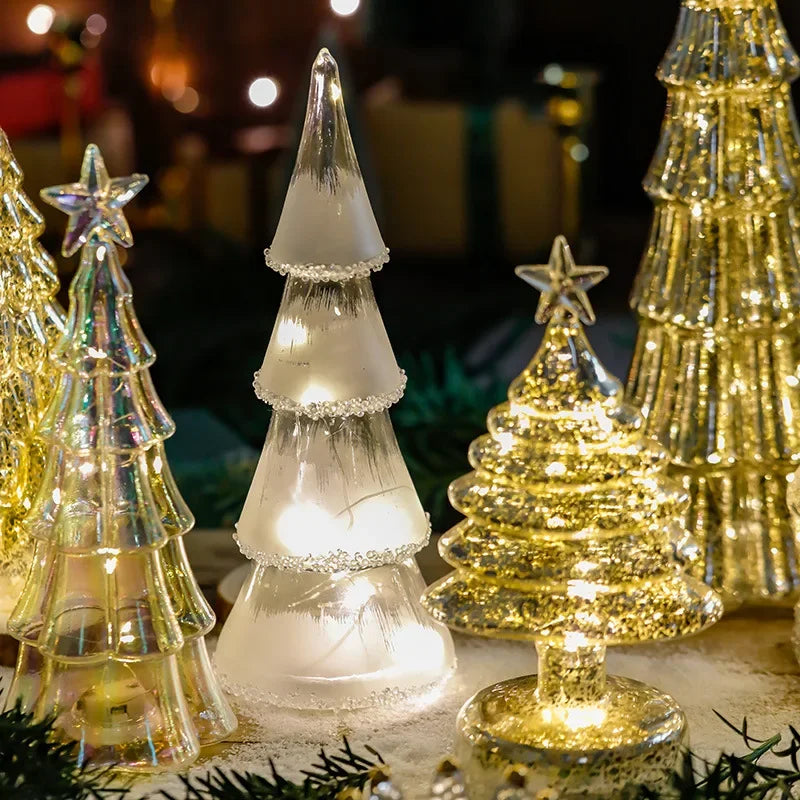 Yeouu | Christmas Time LED Frosted Glass Tree Lamp
