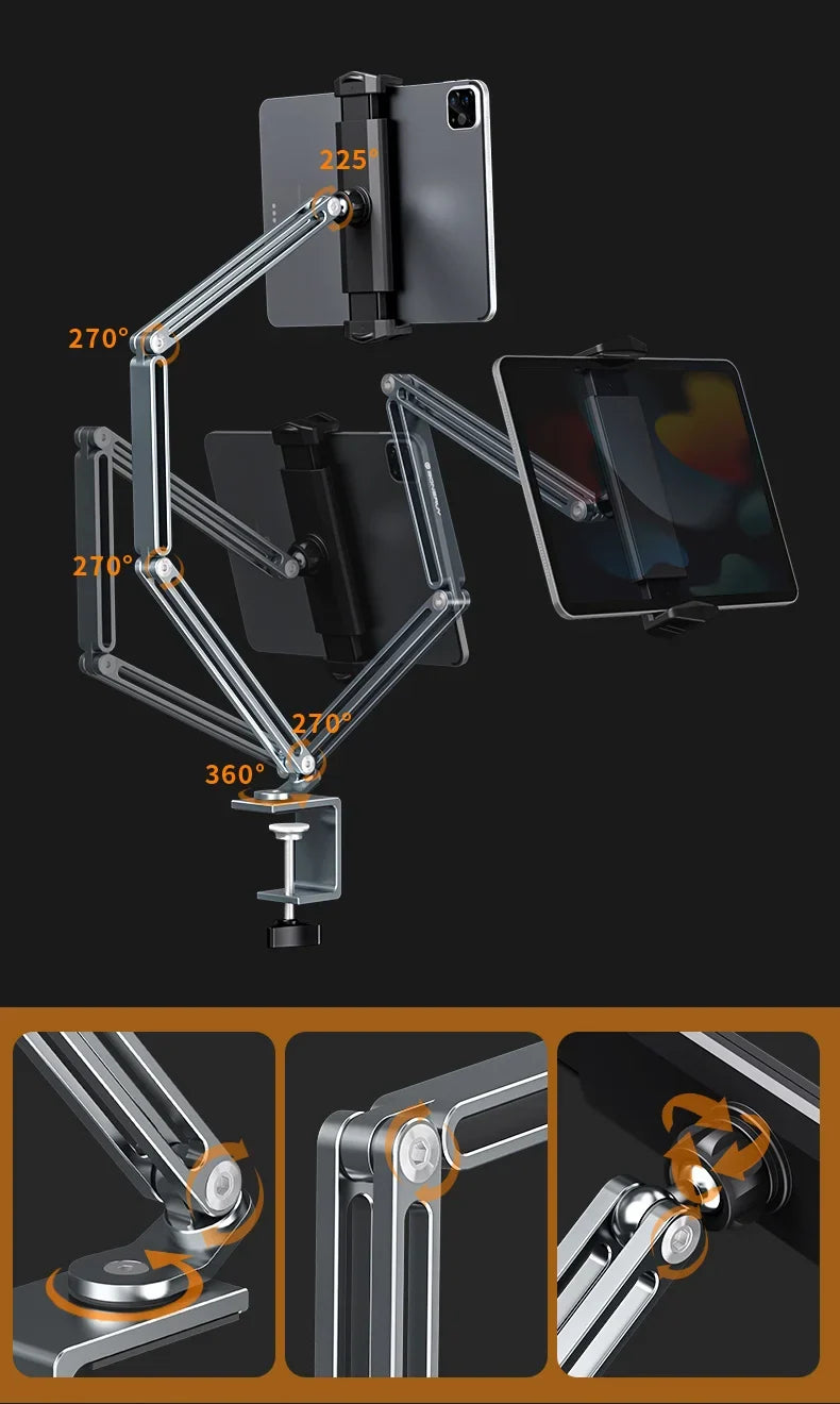 Multifunctional Alloy Desk Tablet Bracket