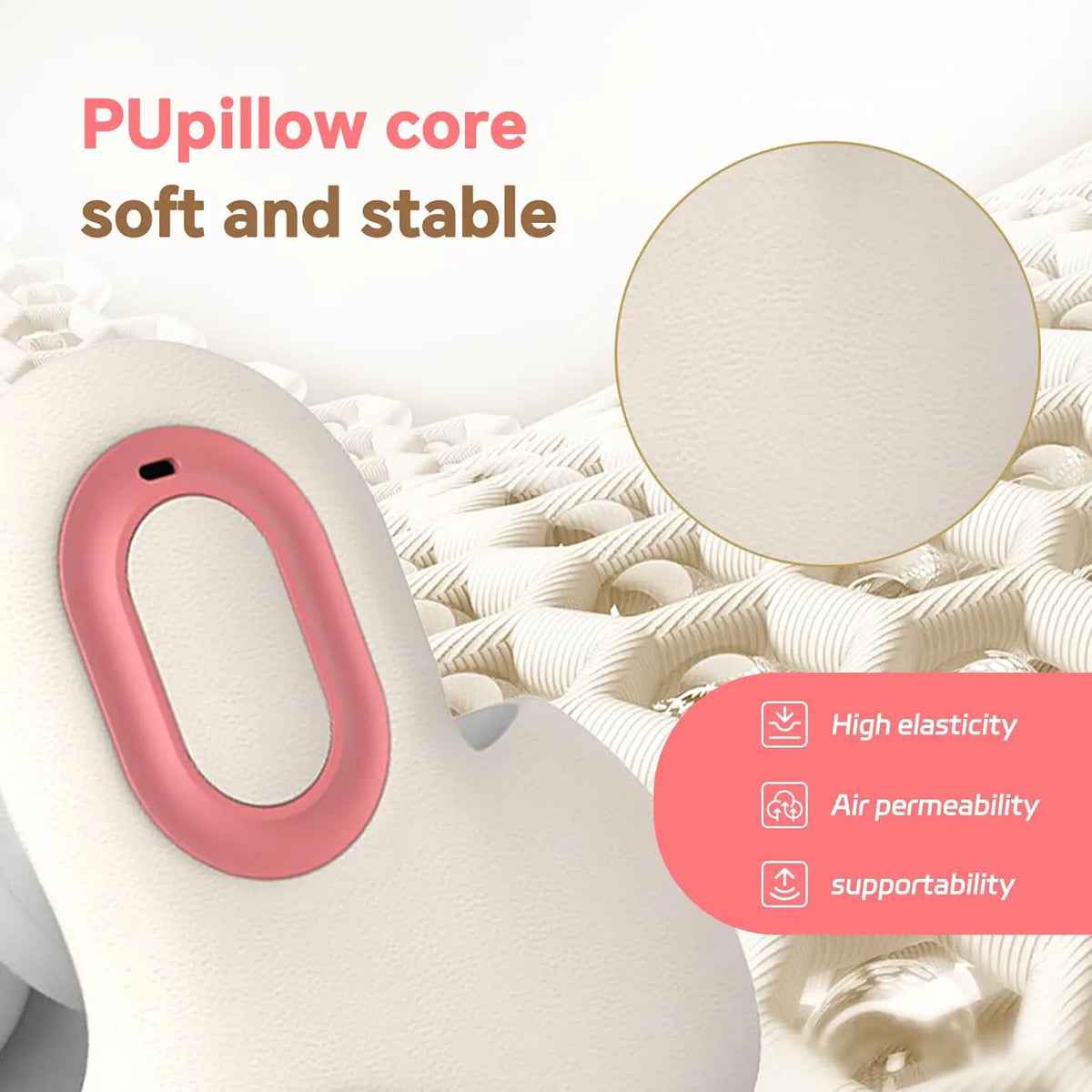 3 in 1 Headset with Neck Massager Pillow