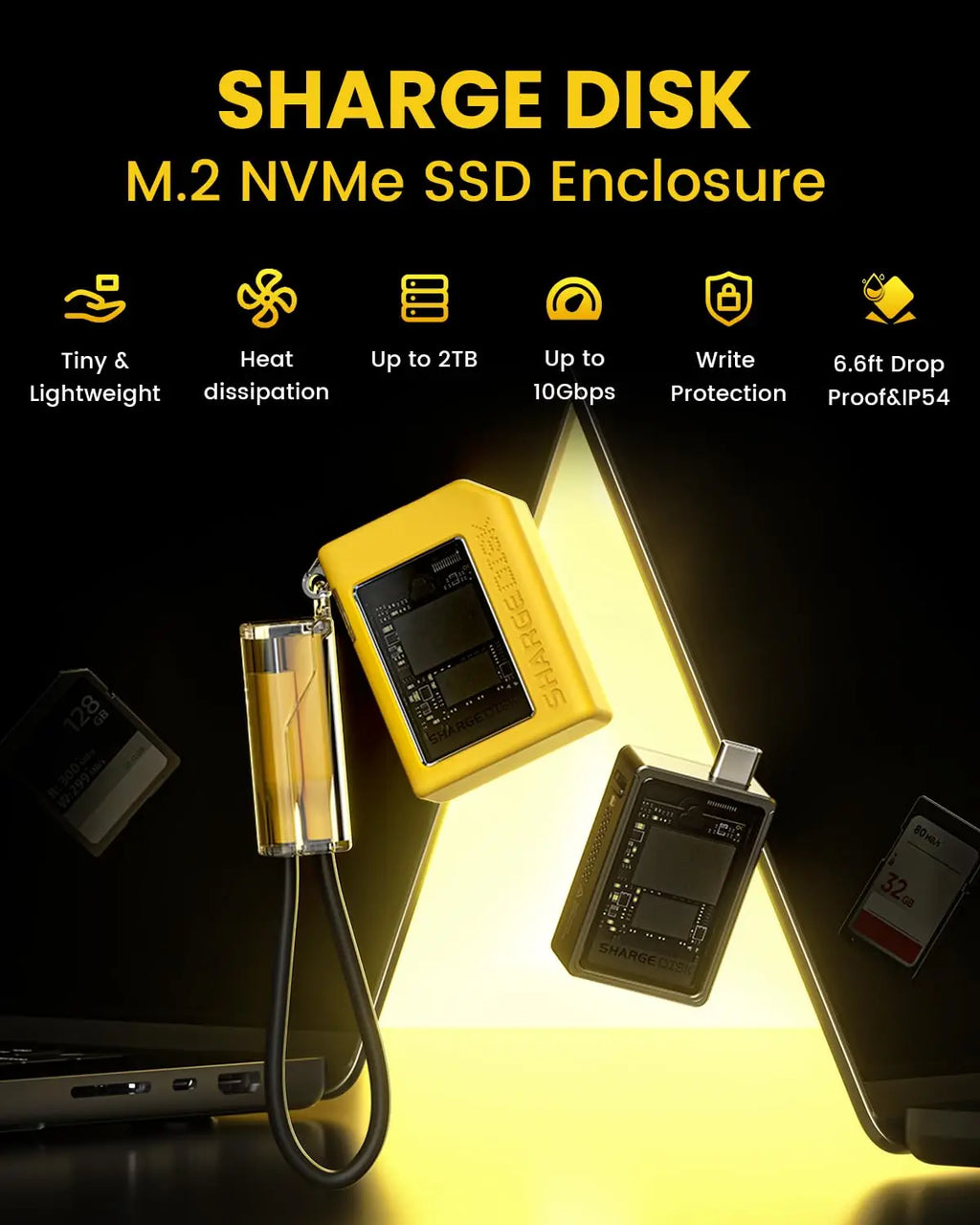 External SSD Enclosure Case