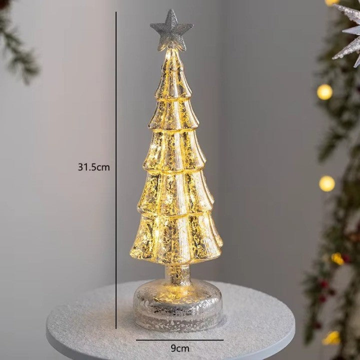 Yeouu | Christmas Time LED Frosted Glass Tree Lamp