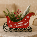 Yeouu | Christmas Sleigh-Centerpiece Aurora – Festive Table Decoration with Star Light