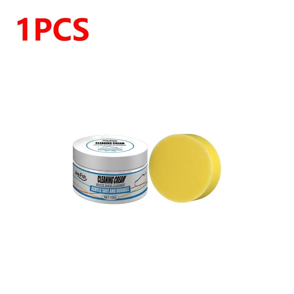 Shoe Whitening Cream With Wipe Sponge