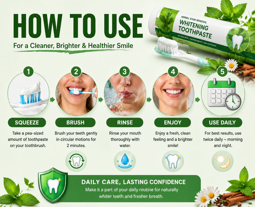 Herbal Stain Removal Whitening Toothpaste