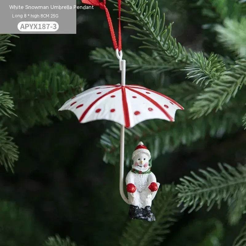 Yeouu | Nordic Iron Christmas Hot Air Balloon Parachute Pendant Creative Decorations Tree Charms Hangings
