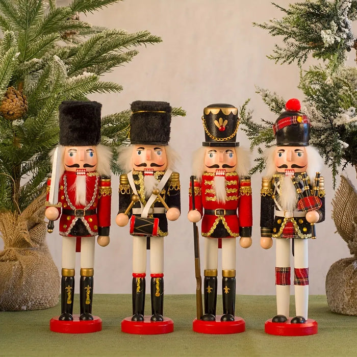 Yeouu | NutcrackerJoy - Wooden Nutcracker Soldier Figure for Timeless Christmas Charm