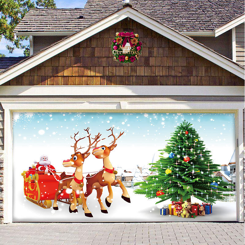 Yeouu | Christmas Carsge Door Banner Ornament
