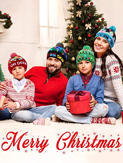 2022 Early Christmas Sale - Christmas LED Light Knitted Beanies