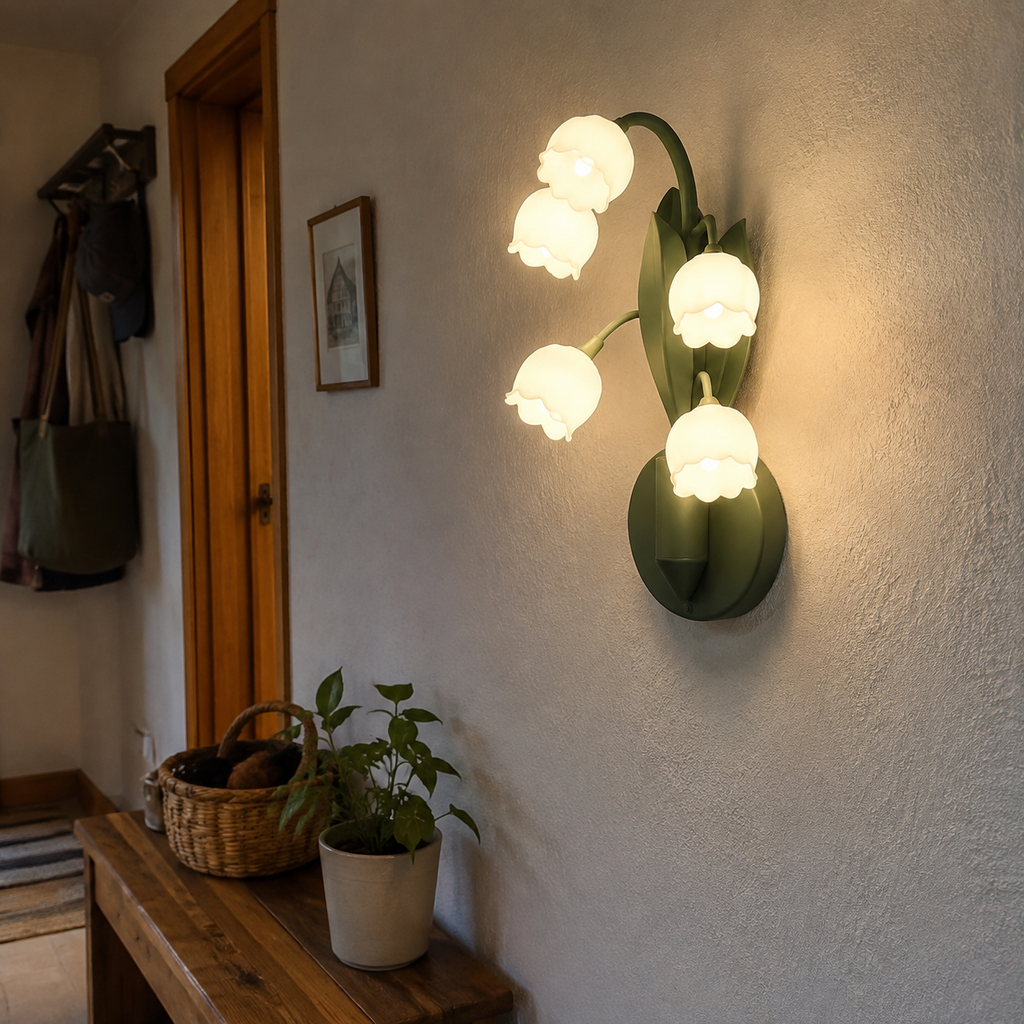 Forest Floor Lily of the Valley Wall Lamp