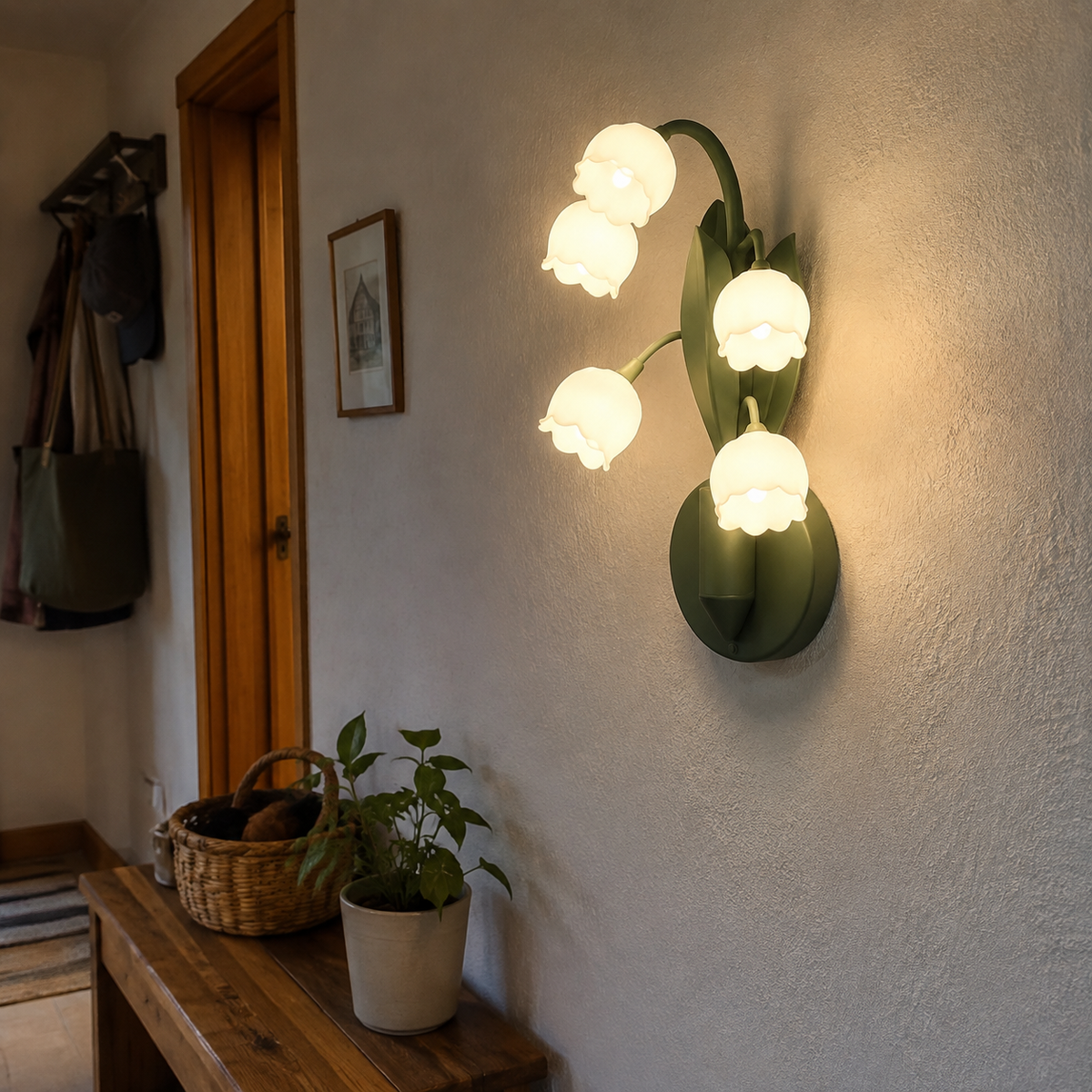 Forest Floor Lily of the Valley Wall Lamp