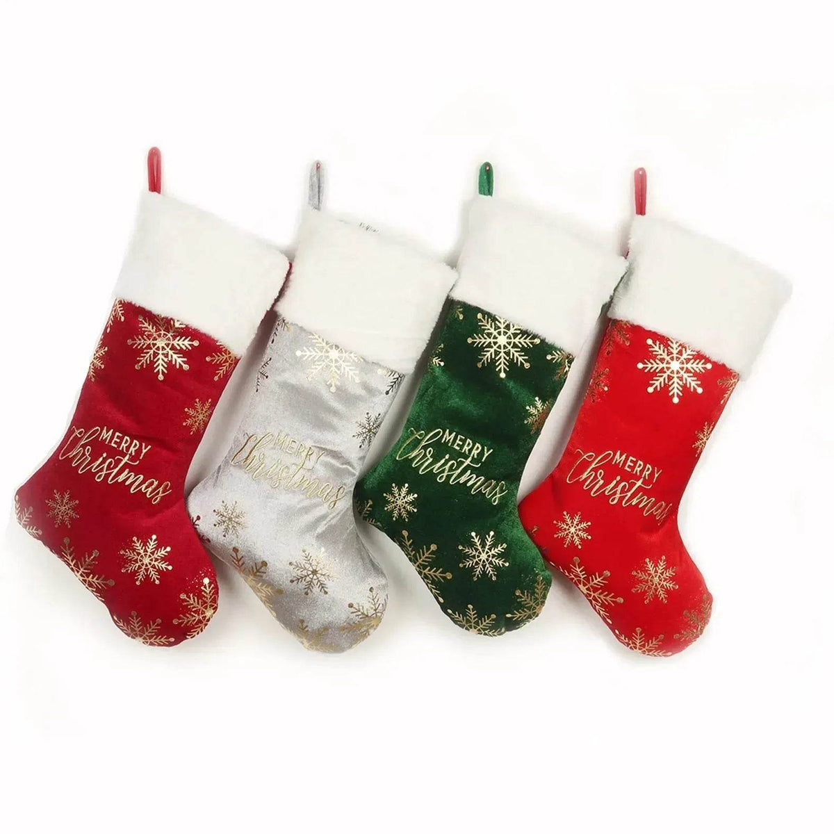 Yeouu | Christmas Decorative Stockings Embroidery Candy