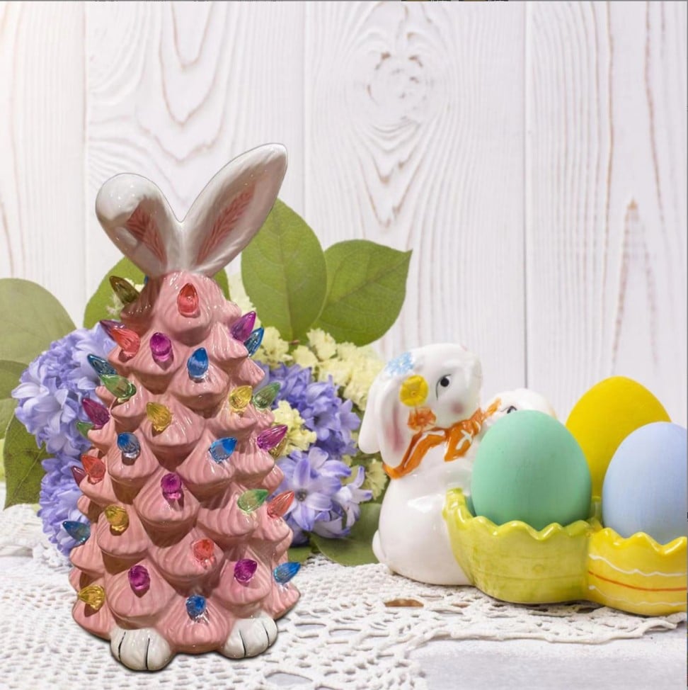 Yeouu | Christmas Pink Bunny Tree