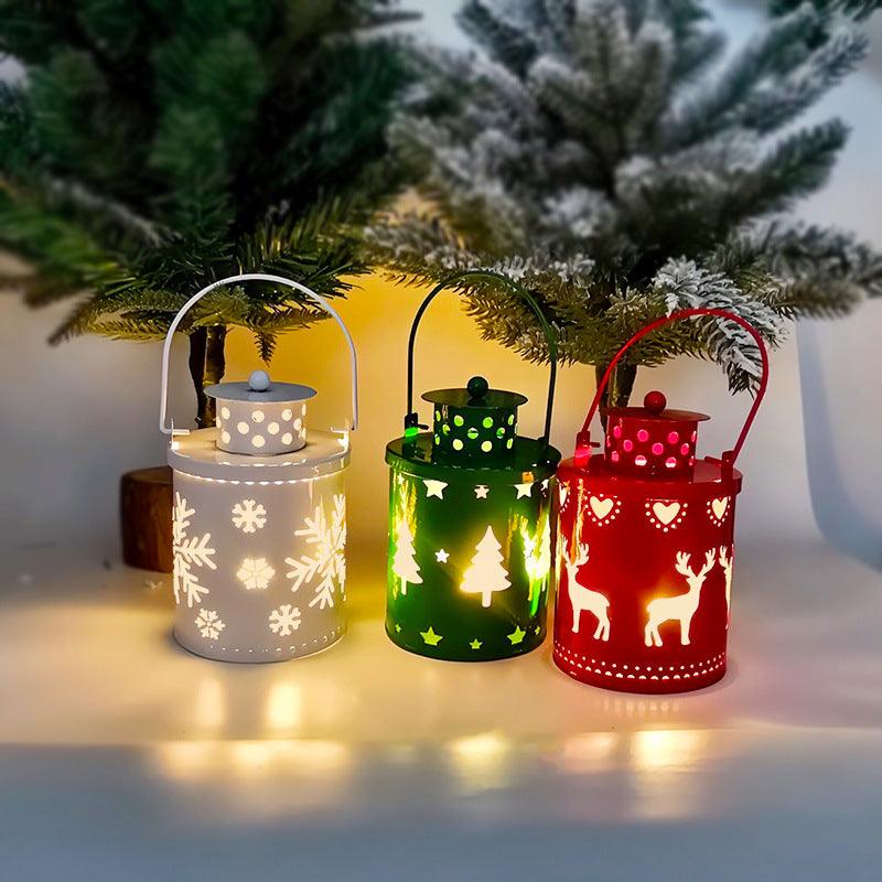 Yeouu | Christmas Candle Lights LED Small Lanterns Electronic Candles Nordic Style Creative Holiday Decorations