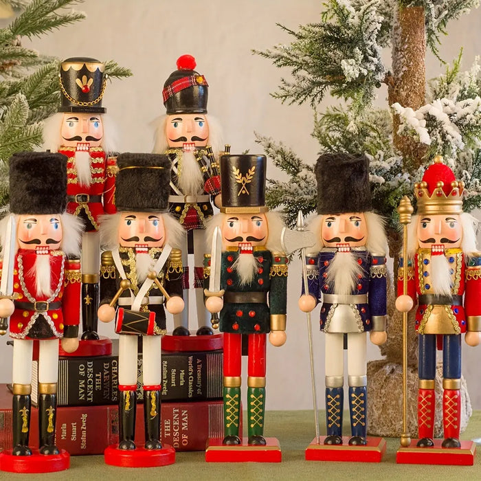 Yeouu | NutcrackerJoy - Wooden Nutcracker Soldier Figure for Timeless Christmas Charm