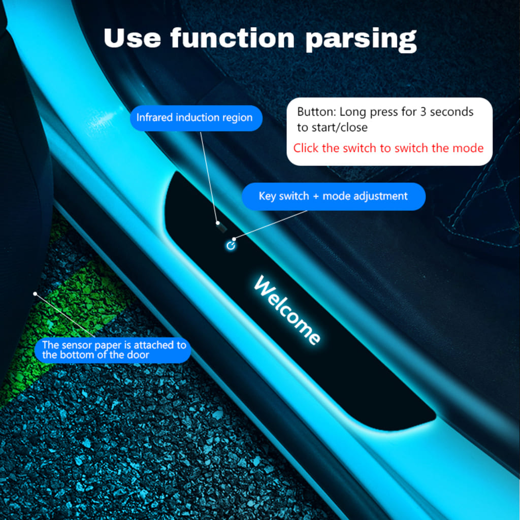 Custom Car Door Sill Lights
