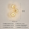 Bloom Light Glass Flower Wall Lamp