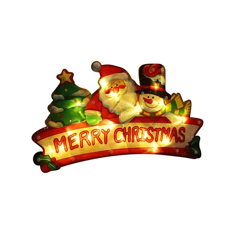 Yeouu | Christmas Window Hanging Lights - Battery Operated Christmas Lighted Decorations