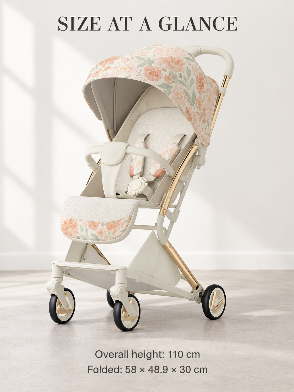 City Stroll One-Touch Folding Baby Stroller