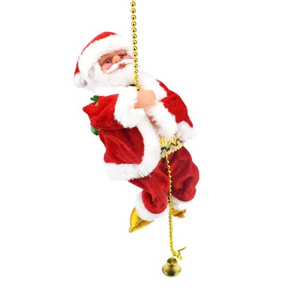 Yeouu | Climbing Santa Claus Christmas Ornament - Climbing Santa with Light Music Indoor and Outdoor Christmas Decor