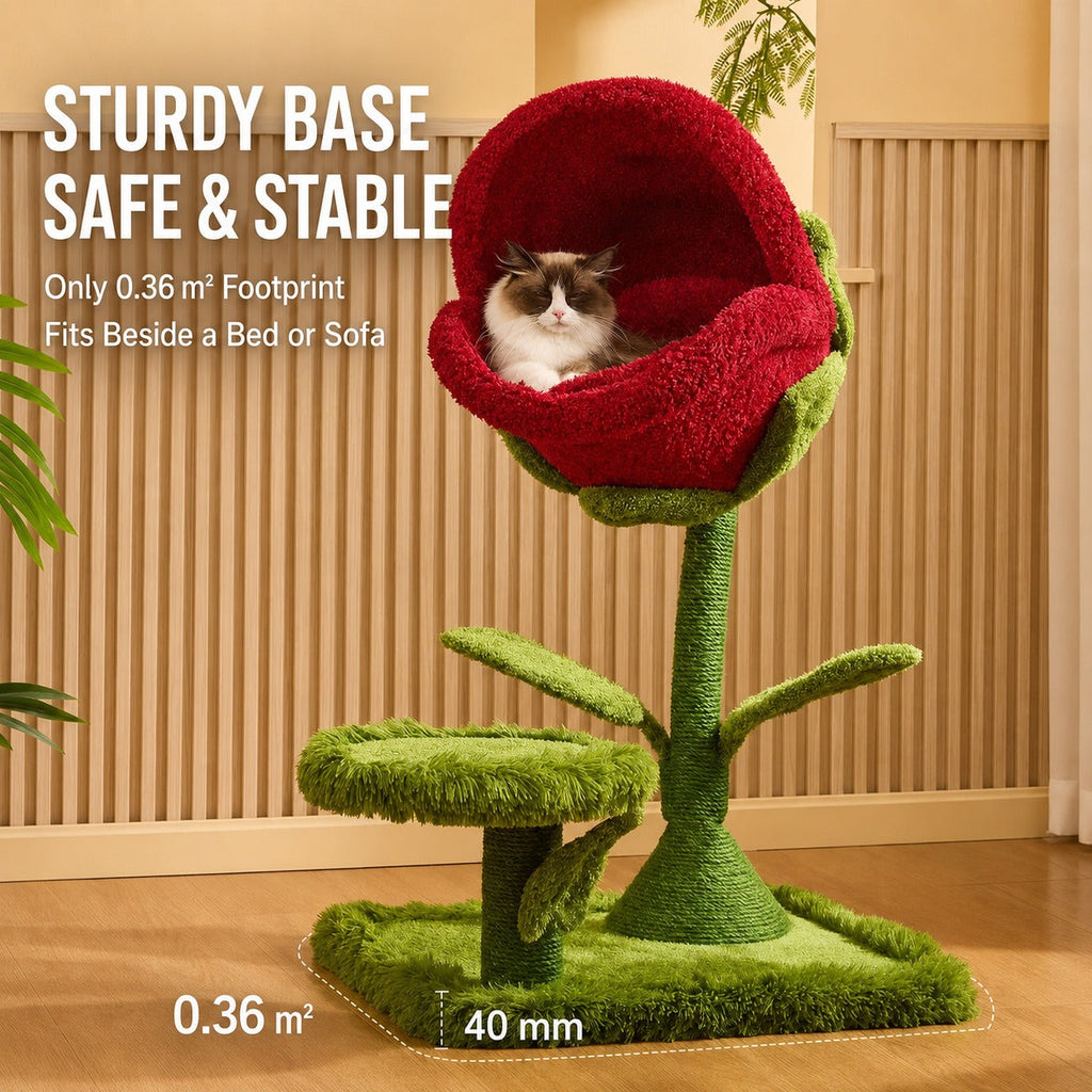 Monster Petal Cozy Cat Climbing Tower Bed