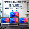 Command Center Triple Portable Laptop Monitor Screen Extender