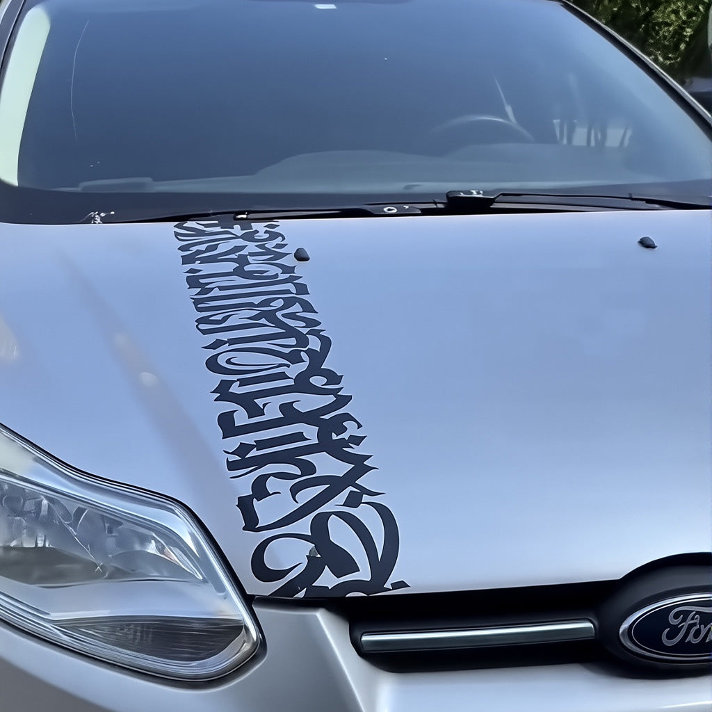 Gothic Windshield Decal