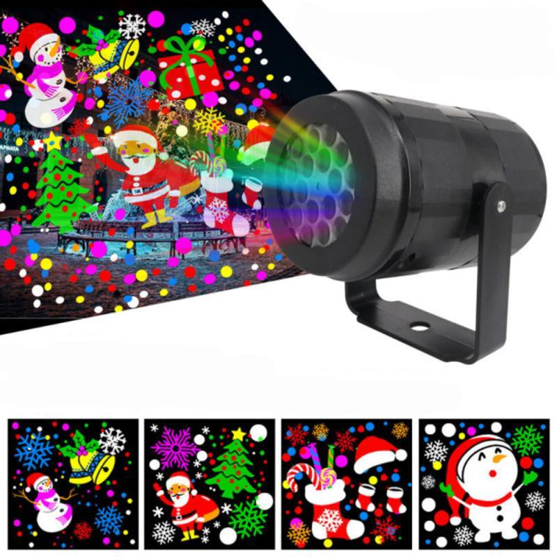 Yeouu | LED Christmas Projector Snowflake Light Show – Waterproof Outdoor Lamp with 16 Patterns