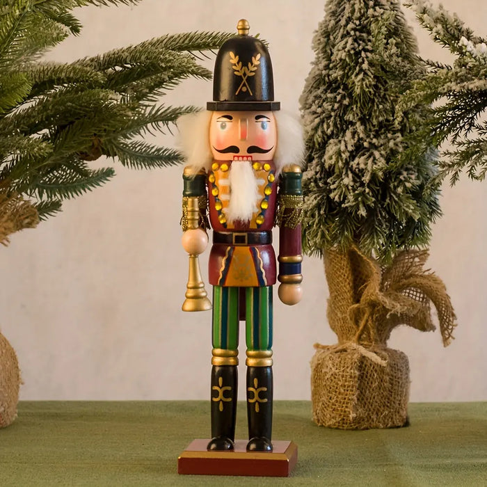 Yeouu | NutcrackerJoy - Wooden Nutcracker Soldier Figure for Timeless Christmas Charm