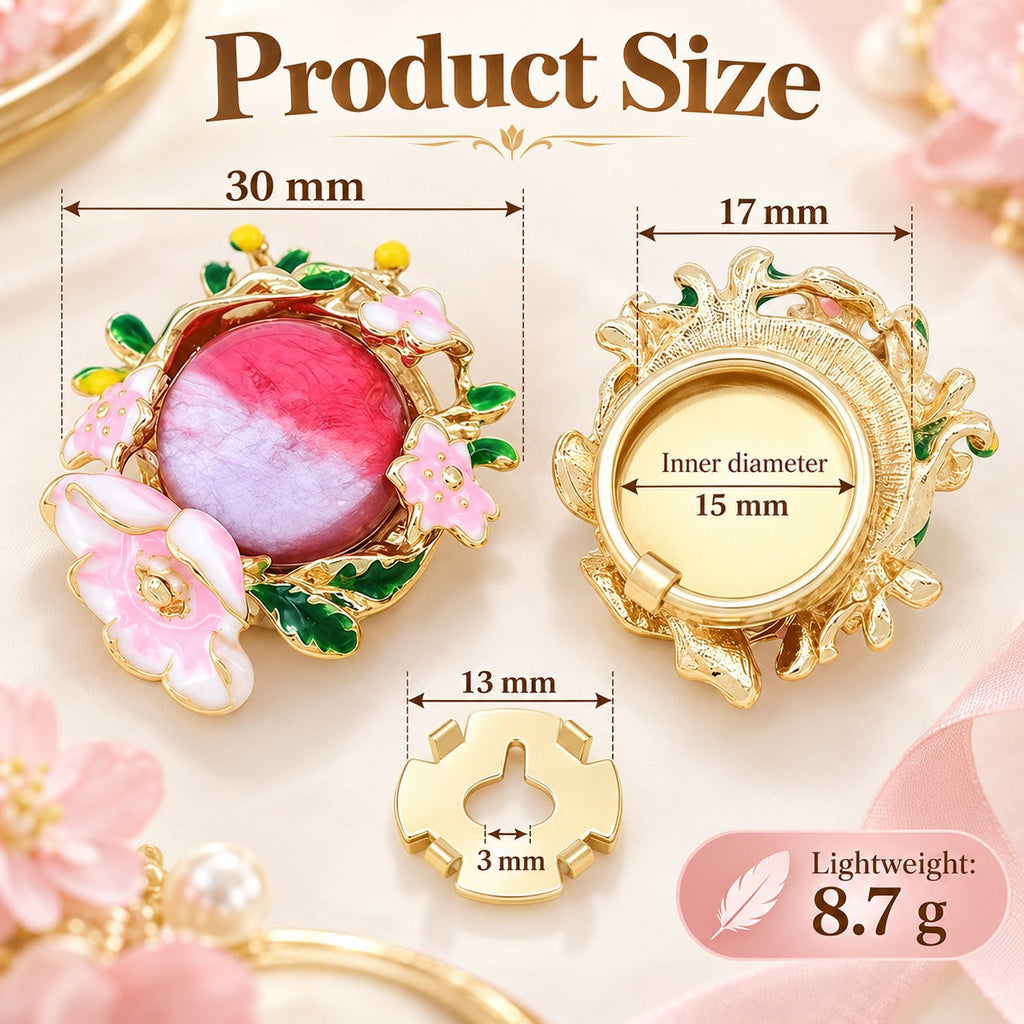 Secret Garden Floral Button Covers