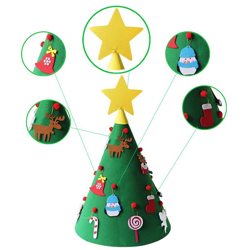 Yeouu | DIY Christmas Ornaments for Kids - Handmade Christmas Tree Wall Decor