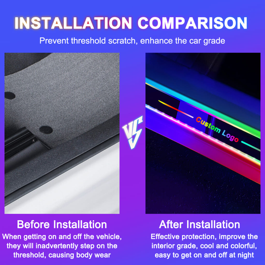 Custom Car Door Sill Lights