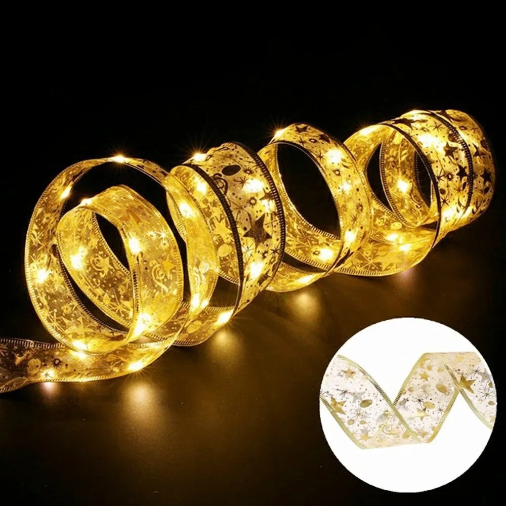 Yeouu | XmasSlinger | Christmas lights and ribbons