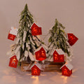 Yeouu | LED Christmas Houses Made of Wood with Festive Lighting
