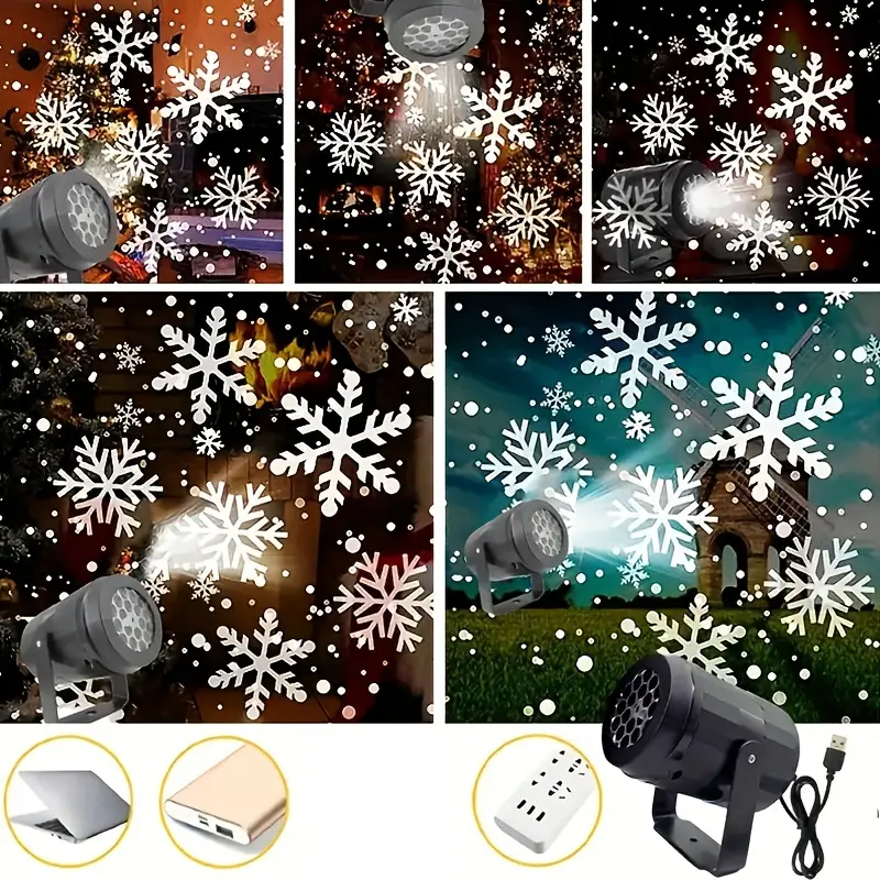 Yeouu | Magic Snowflakes Christmas Projector – LED light show for indoor and outdoor