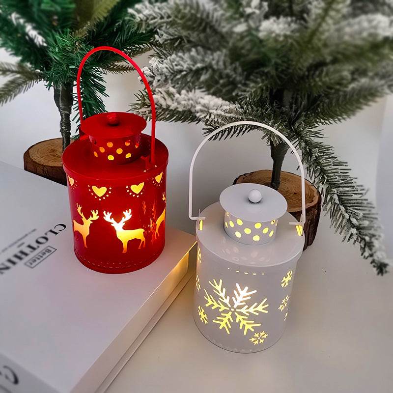 Yeouu | Christmas Candle Lights LED Small Lanterns Electronic Candles Nordic Style Creative Holiday Decorations