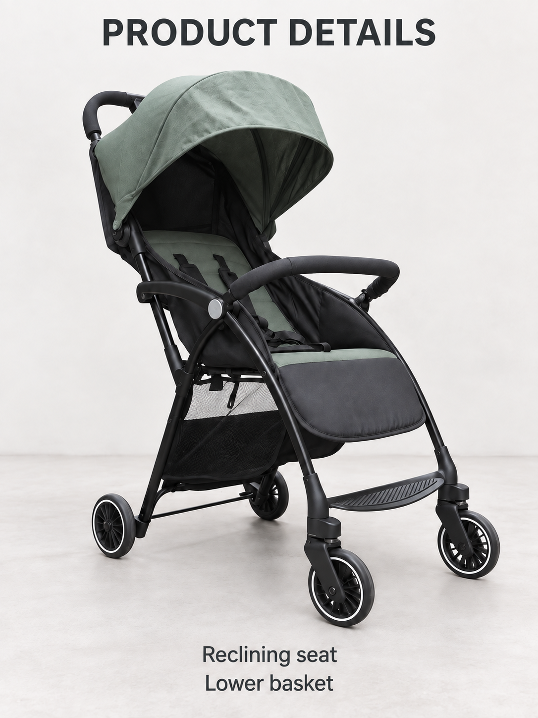 Easy Errand Lightweight Reclining Baby Stroller