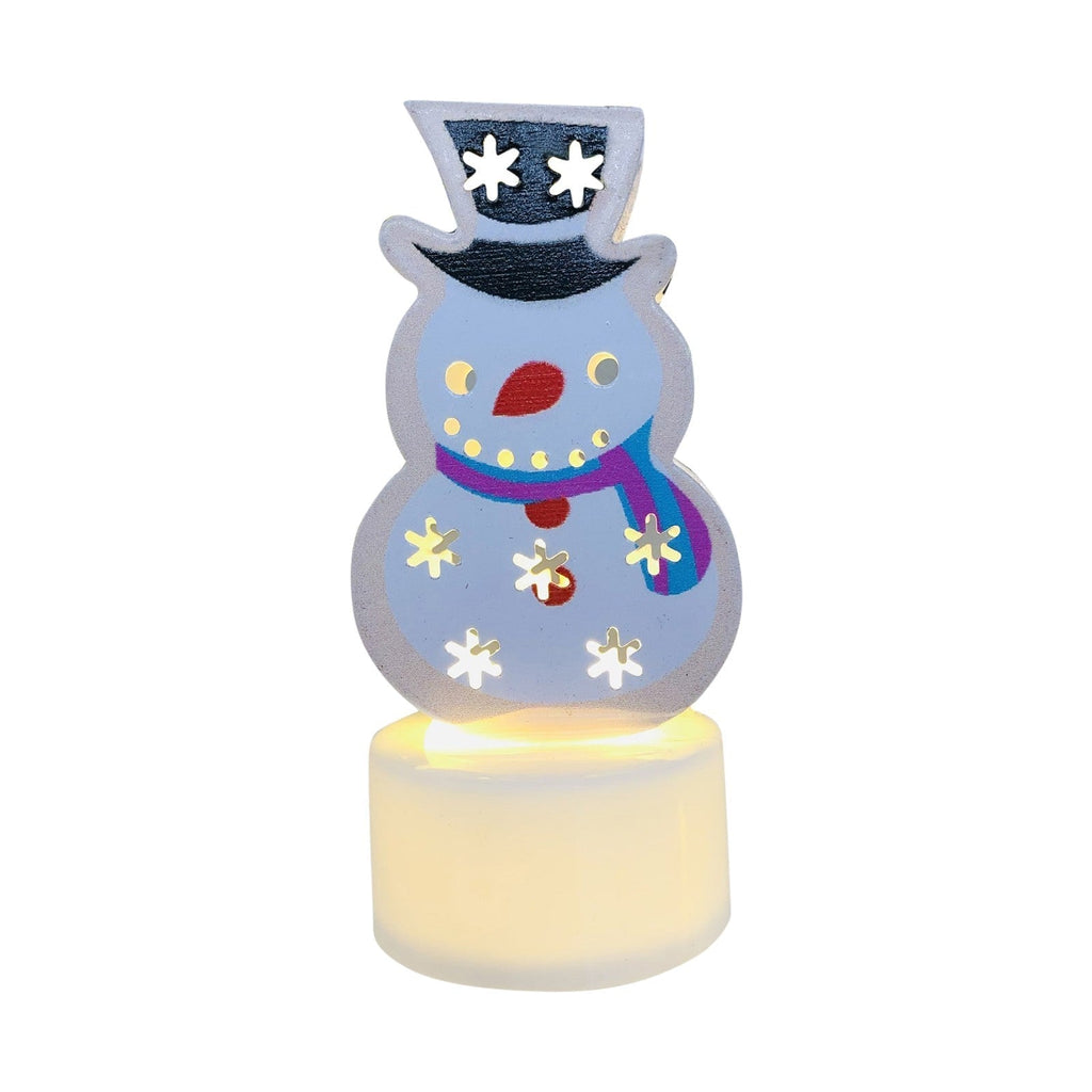 Yeouu | Electronic LED Christmas Candle Lamps - Set of 10 – Adorable Santa, Snowman & Tree Night Lights for Festive Home, Party, & Garden Décor