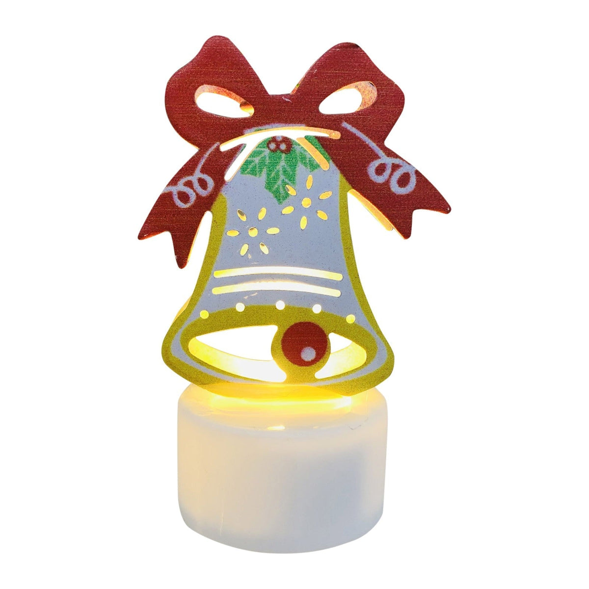Yeouu | Electronic LED Christmas Candle Lamps - Set of 10 – Adorable Santa, Snowman & Tree Night Lights for Festive Home, Party, & Garden Décor
